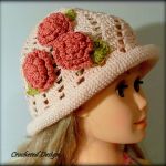 kapelusz wiosenny różowy - 