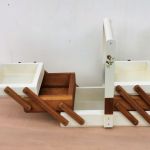 Niciarka, pojemnik na nici- Vintage - drewniane pudełko na nici