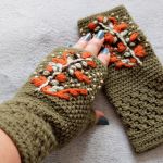 Mitenki z gałązką - 