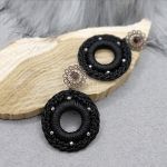 „LINDA” kolczyki szydełkowe - „LINDA” kolczyki szydełkowe