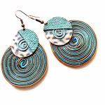 Spirals kolczyki sutaszowe - 