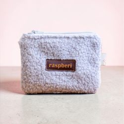 Szare etui na klucze portfelik baranek