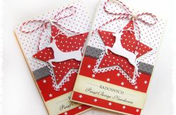 Kartka świąteczna z reniferem