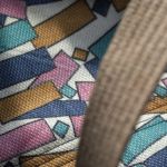 Torba granatowa handmade RASPBERI – unikatowa torba dla mamy z mocowaniami do wózka - 