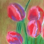 tulipany pastele - wycinek I