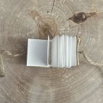 mini książka drewniana książka do pisania podręczna - otawrta