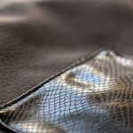Szaro-czarna double bag skóra krokodyla - 