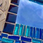 Mozaika lustro błękit - 