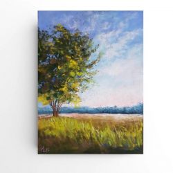 Drzewo-praca formatu 24/18 cm. 