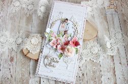 Kartka ślubna ręcznie robiona "Wedding"GOTOWA
