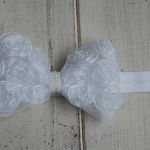 Retro opaska niemowlęca - Retro kokarda - 