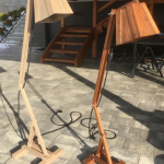 Drewniana Lampa Podłogowa Rustykalna INNA - 