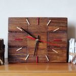 Zegar drewniany kostka - 