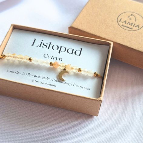 Bransoletka urodzinowa - listopad