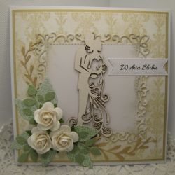 Kartka ślubna w pudełku 17