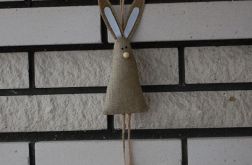 Lniane zające wiszące