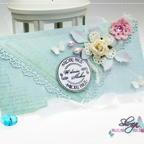 Kopertówka z okazji ślubu-delikatność wiosny