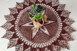 Serwetka w kolorze czekoladowym