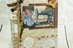 Notatnik krawiecki- krawieckie retro