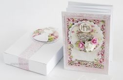 Komunijny album harmonijka, dla dziewczynki