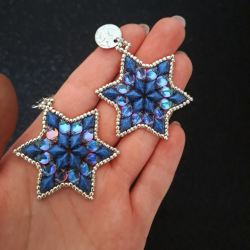 Kolczyki  Gwiazdki "Aurora Star"