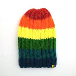 narciarska kolorowa czapka