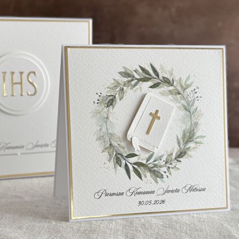 Pamiątka I Komunii w pudełku z kopertą, 107