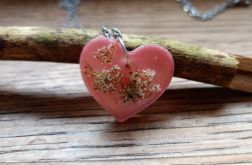 Komplet wisiorek i kolczyki - Koperkowe Love
