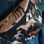 Nerka konie beżowo-czarne rozmiar L - 