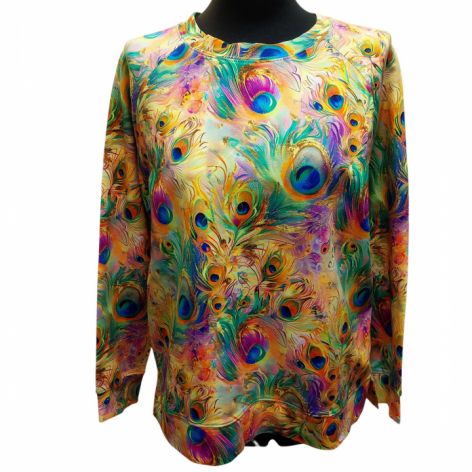 Bluzka damska pawie oczka S/M wyprzedaż