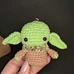 Dziecko Yoda walentynka amigurumi - Walentynka