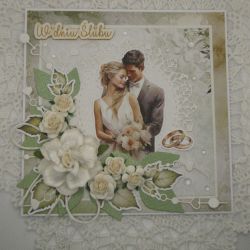 Kartka ślubna w pudełku 27