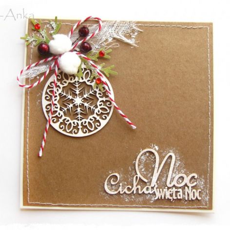eko Kartka świąteczna z bombką
