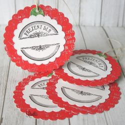 Bileciki, zawieszki do prezentów