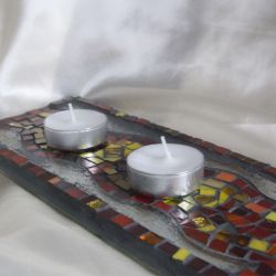 Mozaika podstawek na świece-sprzedane