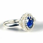 Srebrny pierścionek z lapisem regulowany - lapis lazuli srebrny pierścionek