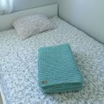 Gruby pled ,narzuta na łóżko z sznurka bawełnianego,50x100cm - 