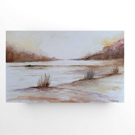 Pejzaż-praca formatu 15/25 cm 