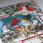 Kartka świąteczna #17 z ptaszkami - 