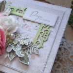 Kartka z zieloną ramką - Z boku