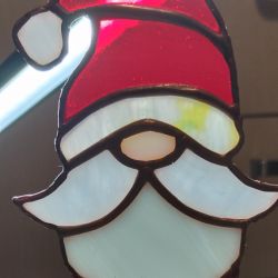 Gnom witrażowa zawieszka