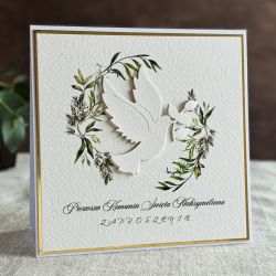 Ręcznie robione zaproszenia komunijne, 4D