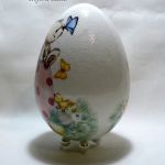 Jajko (16cm) zając na jajku - teofano atelier, wielkanoc