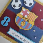 Personalizowana kartka urodzinowa piłkarska FC Barcelona  - Kartka FC Baecelona