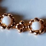 Elegancka bransoletka z kamieni – agat mleczny pozłacany hematyt - 