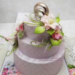 Pastelowe pudełko na ślub z tortem - Pastelowe pudełko na ślub z tortem