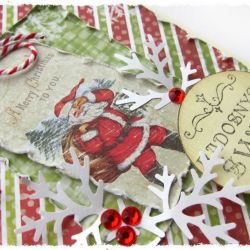 Kartka świąteczna z mikołajem