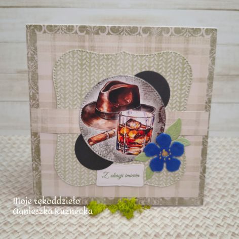 Męska kartka imieninowa