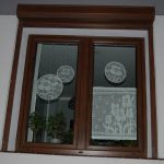 Łąka w moim w oknie - zestaw dekoracyjny na okno, rękodzieło na szydełku - 