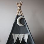 Namiot tipi - zestaw mata, poduszki, kosz - 